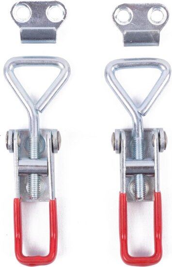 2 x spansluiting met tegenstuk 67&nbsp;mm x 22&nbsp;mm - treksluiting - kistsluiting - klepsluiting - aanhangersluiting