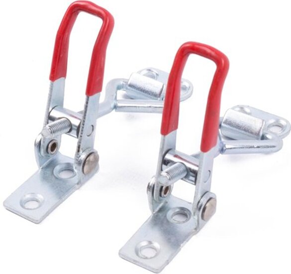 2 x spansluiting met tegenstuk 67&nbsp;mm x 22&nbsp;mm - treksluiting - kistsluiting - klepsluiting - aanhangersluiting
