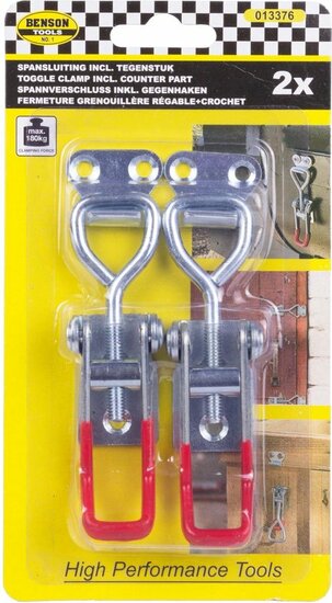 2 x spansluiting met tegenstuk 67&nbsp;mm x 22&nbsp;mm - treksluiting - kistsluiting - klepsluiting - aanhangersluiting