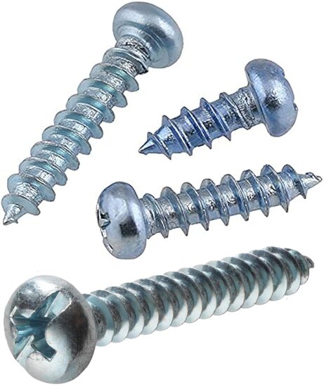 350 delige 13&nbsp;diverse parker schroeven phillips pan-head screws - metaalschroeven - houtschroeven - universeel bolkop schroef