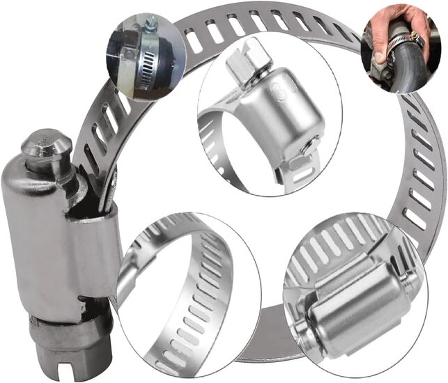 26 delige slangklemmen set 16 tot 40 mm - slang klemmen - klemband - buisklem - slangbinder - slangklem - asta