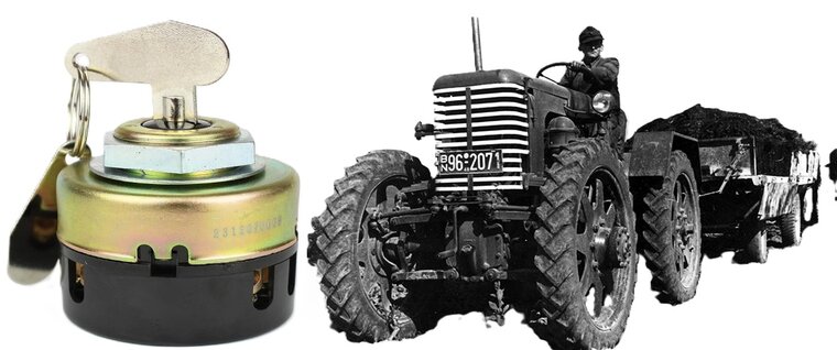 Contactschakelaar voor lichtschakelaar tractoren 4 standen - verlichtingschakelaar landbouwmachines&nbsp;- ontstekingschakela