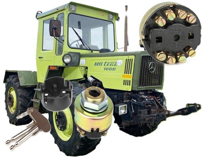 Contactschakelaar voor lichtschakelaar tractoren 4 standen - verlichtingschakelaar landbouwmachines&nbsp;- ontstekingschakela