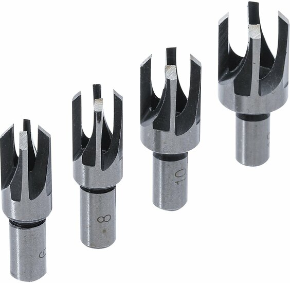 proppenboor 4 delig - proppenboren - propboorset - boorset - proppenfrees - borenset - hofftech