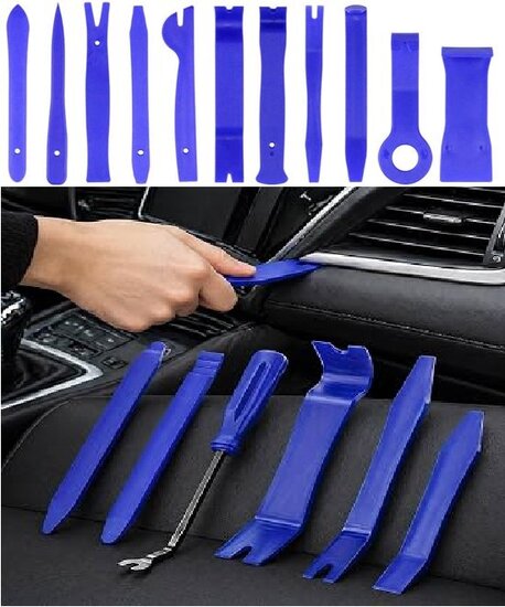 20 delige bekleding - panelen - dashboard&nbsp;demontageset&nbsp;-&nbsp;sierlijst en radio demontage set - kunststof koev
