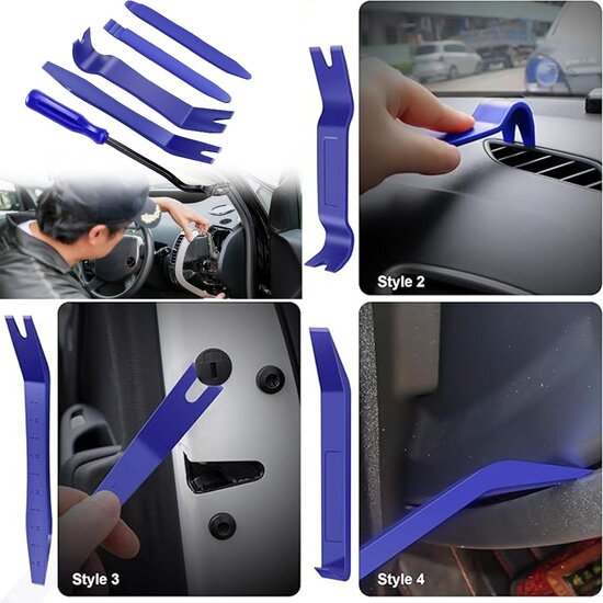 20 delige bekleding - panelen - dashboard&nbsp;demontageset&nbsp;-&nbsp;sierlijst en radio demontage set - kunststof koev