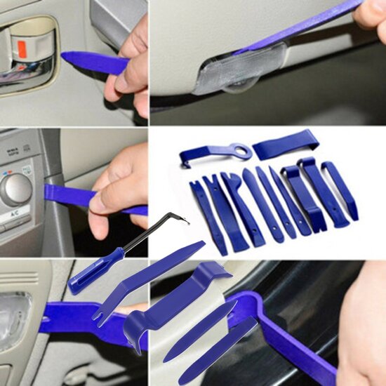 20 delige bekleding - panelen - dashboard&nbsp;demontageset&nbsp;-&nbsp;sierlijst en radio demontage set - kunststof koev