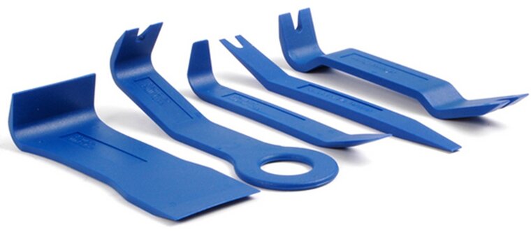 5 delig kunstof bekleding en deurpaneel&nbsp;demontage set -&nbsp; nylon clips - dashboard en sierlijsten verwijderingsset