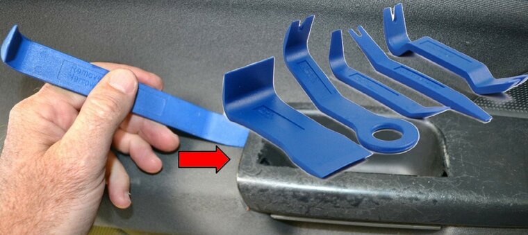 5 delig kunstof bekleding en deurpaneel&nbsp;demontage set -&nbsp; nylon clips - dashboard en sierlijsten verwijderingsset