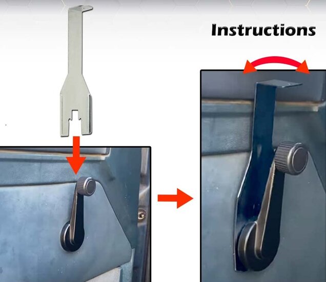 raamslinger demontage - clip verwijderaar set - deurbekleding demontageset - koevoet wipper