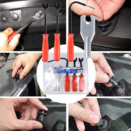 raamslinger demontage - clip verwijderaar set - deurbekleding demontageset - koevoet wipper