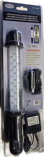 25 leds looplamp oplaadbaar met lader - schokbestendige magneetlamp - werklamp - hanglamp - buisledlamp