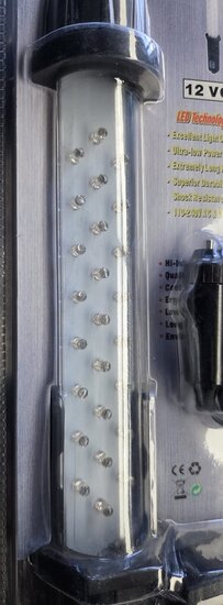 25 leds looplamp oplaadbaar met lader - schokbestendige magneetlamp - werklamp - hanglamp - buisledlamp