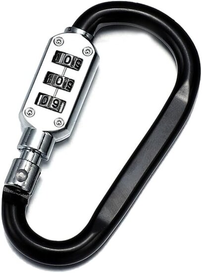 900 mm x 2.5 mm stahlex cijfer kabelslot met karabijnhaak - anti diefstal slot - cijferslot - kabel slot - superlock veiligheid