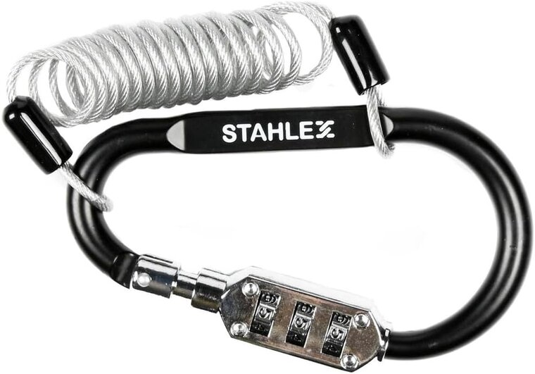 900 mm x 2.5 mm stahlex cijfer kabelslot met karabijnhaak - anti diefstal slot - cijferslot - kabel slot - superlock veiligheid