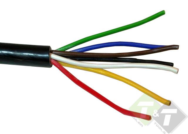 verlichtingskabel, verlichtings kabel, stroomkabel, stroom kabel, aanhangerkabel