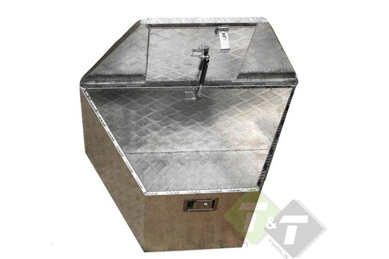 opslagbox aluminium, opslagbox, aanhangerbox, aanhangerbak, opslagbak
