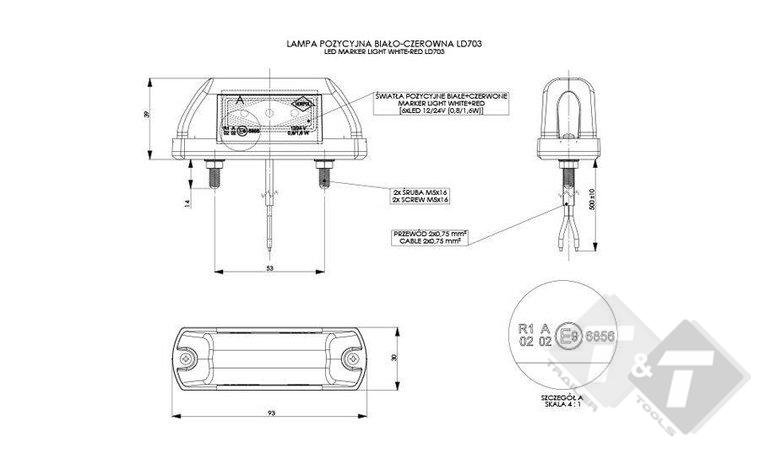 Breedtelamp, Breedte lamp, Zijlamp, Zij lamp, Contourlamp, Contour lamp, Lampen, Ledlamp, Led lamp, Contourverlichting, Contour