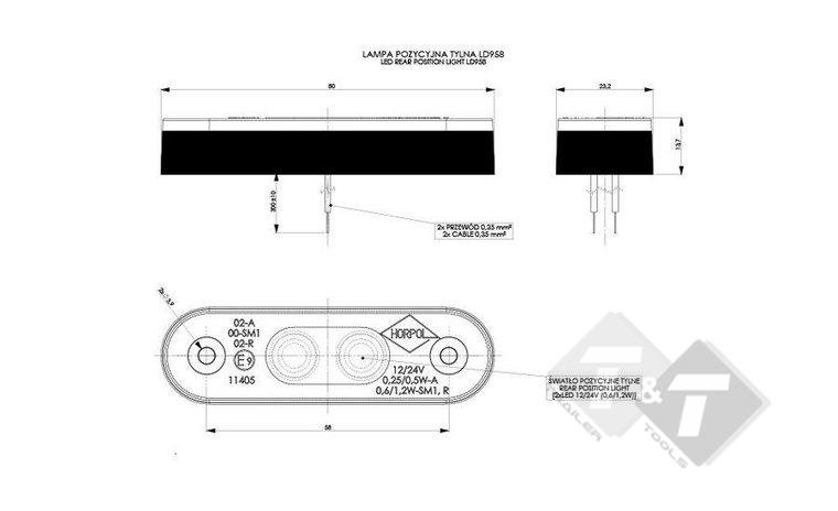 zijmarkeringlamp, zijmarkering lamp, countourlamp, contour licht, markeringslamp, led markering