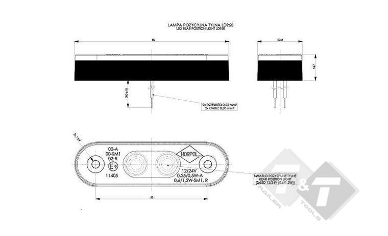 zijmarkeringlamp, zijmarkering lamp, countourlamp, contour licht, markeringslamp, led markering