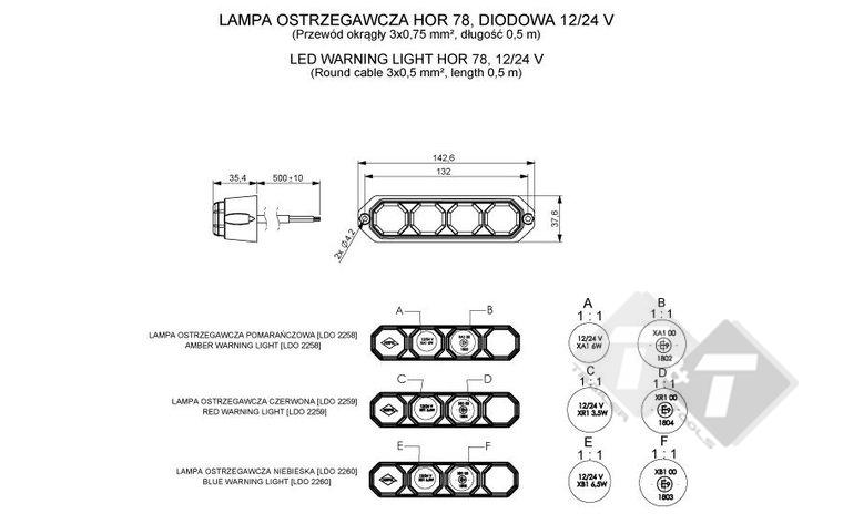 waarschuwingslamp, waarschuwing lamp, knipper lamp, zijverlichting, led lamp