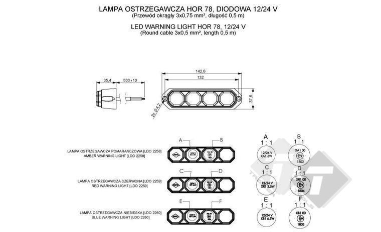 waarschuwingslamp, waarschuwing lamp, knipper lamp, zijverlichting, led lamp