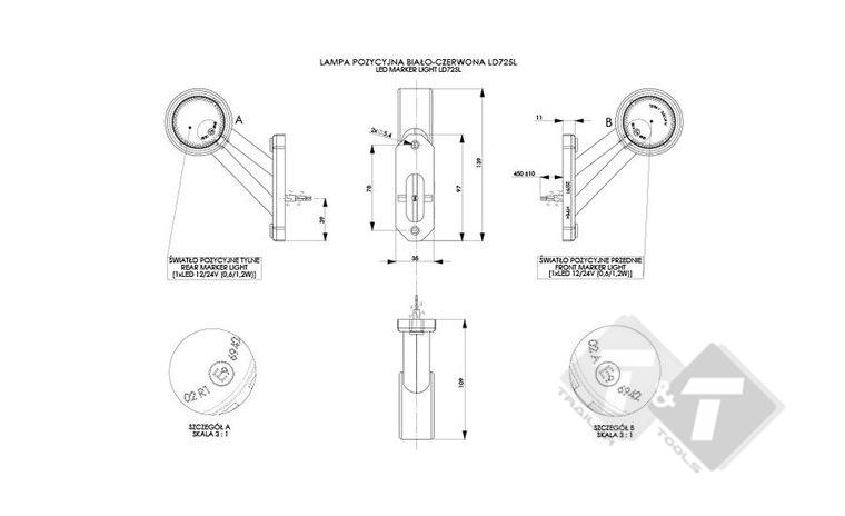 breedtelamp, aanhangerverlichting, verlichting, lamp, lampen