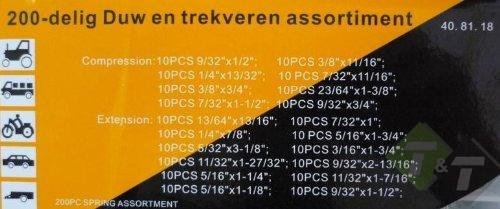 duw en trekveren assortiment, duwveren, trekveren, duw en trekveren, duwveren set, trekveren set, duwveren assortiment, trekver