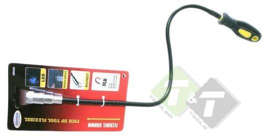 flexibele pick up magneet met LED lamp, magneet flexibel, flexibele magneet, pick up tool, magneet, pick up magneet