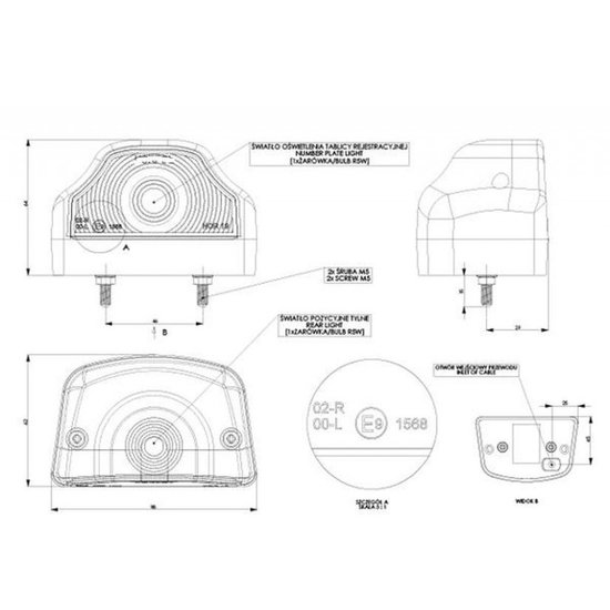 Kentekenverlichting, Kenteken verlichting, Ledlamp, Led lamp, Kentekenlamp, Kenteken lamp, Nummerplaatverlichting, Nummerplaat 