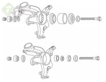 front wheel bearing removal kit, lagerplaat  55 mm-59 mm-63 mm -66,5 mm -70 mm -71,5 mm -73 mm -73,5 mm-75 mm -77,5 mm -81,5 mm