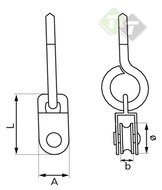 Katrol, enkel met nylon rol, katrol dubbel, katrollen, katrol, dubbelkatrol