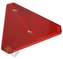 Driehoek reflector Rood, Opschroefbaar, 143 x 125 mm, WAS