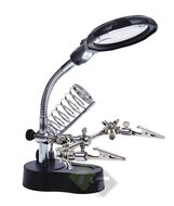 Loupe-loep met derde handje en ledlamp-Vergrootglas-Benson-trailerandtools