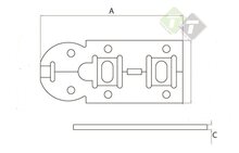 Rolschuif, Schuifslot, Schuifgrendel, Overslag, hangslot, Hangsloten, Slot, Sloten, Kistsluiting, Kist sluiting, Overslag slot,