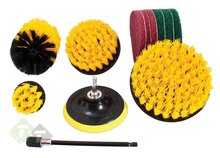 Borstel set voor de boormachine - 12 delig - Schoonmaak borstels - SATRA