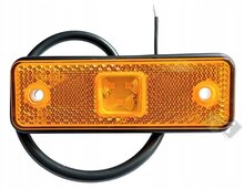 Zijmarkeringslamp - 3 leds - Contourlamp Oranje - 12/24 Volt - Horpol