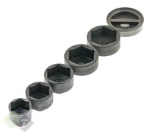 Oliefilter doppen set - Filterkappen set - 6 delig - Oliefilterdoppen set - ASTA