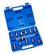 Carterplug doppen set - 12 delig - Olie plug dop - Carter plug sleutel - SATRA