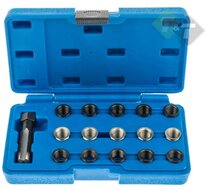 Bougie draadreparatie set - 16 delig - Tapset - Helicoil set