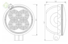 Werklamp LED - Rond - 14 Watt - Ledlamp - Bouwlamp