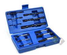 Schroefdraad uitdraaiset - Linkse tap set - 12 delig - Boor uitdraai set - GEKO