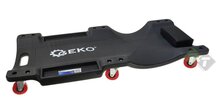 Monteursbed - Zwart - 6 zwenkwielen - 150KG - Rolbed - GEKO