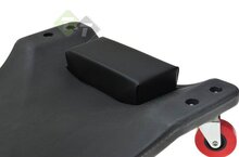 Monteursbed - Zwart - 6 zwenkwielen - 150KG - Rolbed - GEKO