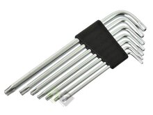 Torxsleutel set met gat - Torx sleutels - 7 delig - Korte sleutels - T10 tot T40 - GEKO