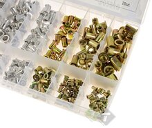 Klinknagel set - 300 delig - Klinknagels met schroefdraad - Blindklinkmoeren - GEKO
