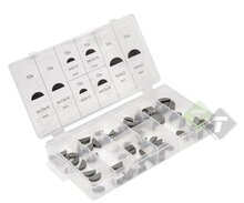Halve maan spie assortiment - 80 delig - Schijfspie set - GEKO