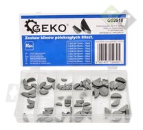 Halve maan spie assortiment - 80 delig - Schijfspie set - GEKO