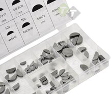Halve maan spie assortiment - 80 delig - Schijfspie set - GEKO