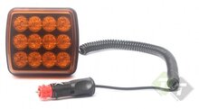 Magnetische Stroboscooplamp - Waarschuwingslamp LED - ORANJE - 12/24 Volt
